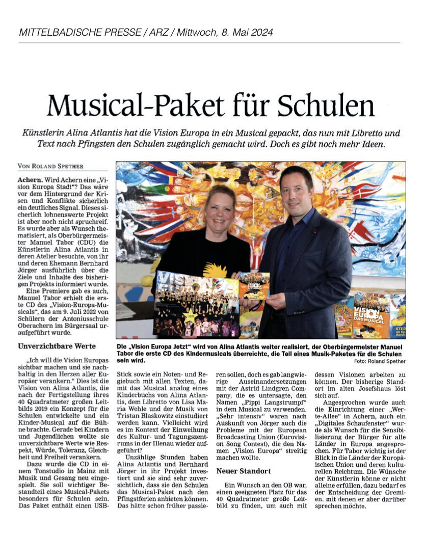 VISION EUROPA – DAS MUSICAL als mitreißendes Liederhörspiel