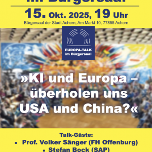 1. Europa-Talk im Bürgersaal